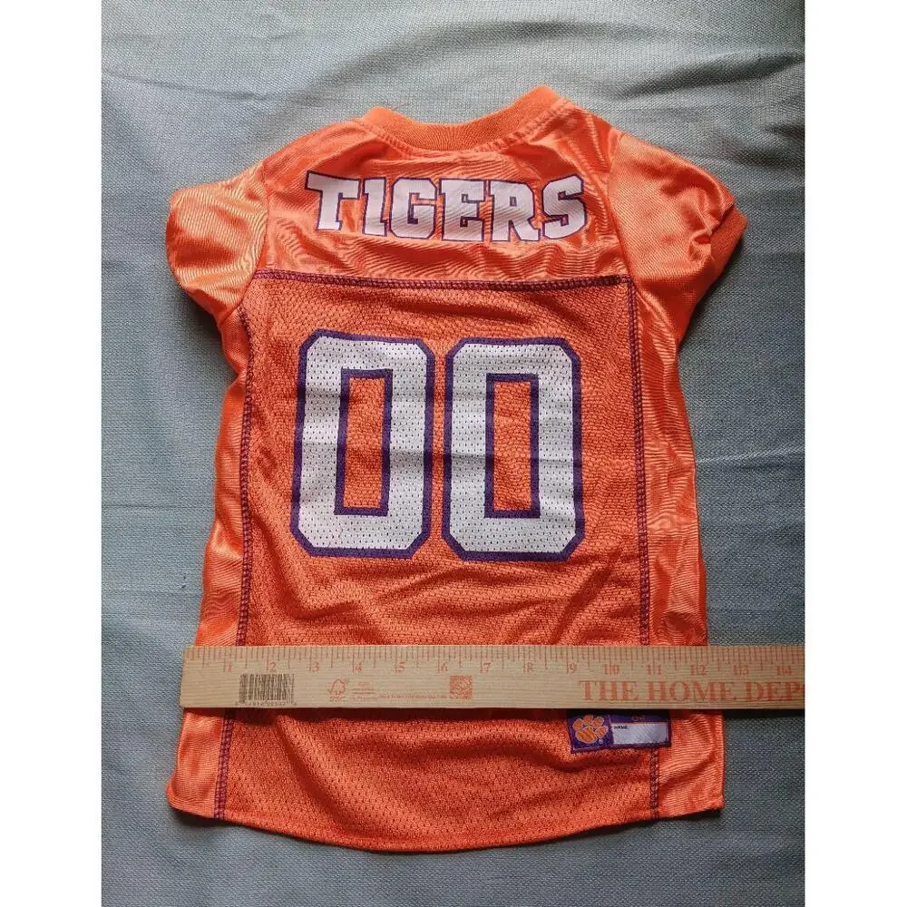 Clemson Tigers Small Dog Shirt Orange Football Fan Team Spirit Collegiate Pet